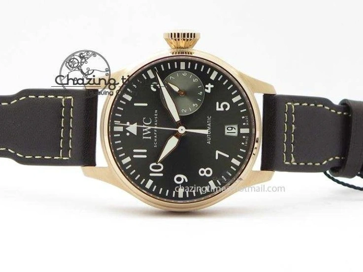 MIROTIME 0226 Big Pilot Real PR 2016 IW500917 RG ZF Best Edition Gray Dial On Brown Leather Strap A Modern 7290